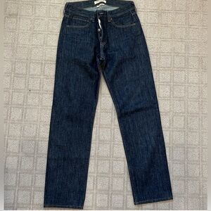 🌟 Levi’s Blue Label Made & Crafted Straight Leg Jeans 30x34 Dark Wash EUC